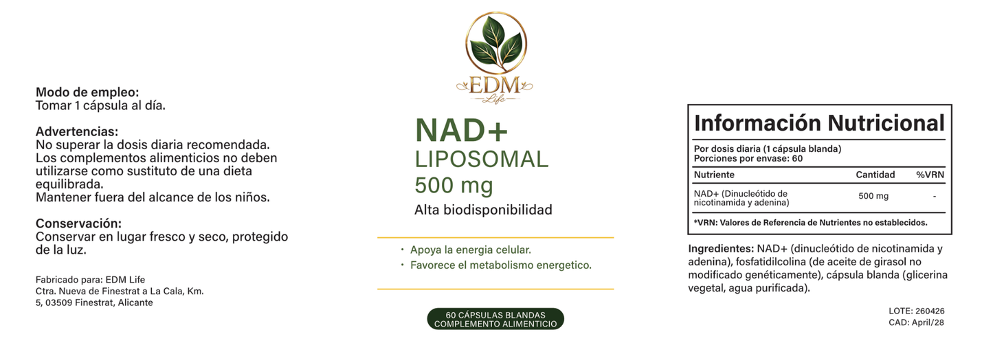 Nad+ Lipossomal - Alta Biodisponibilidad