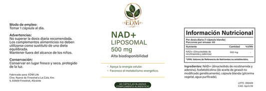 Nad+ Lipossomal - Alta Biodisponibilidad